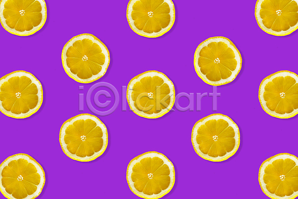 달콤 상큼 신선 사람없음 JPG 포토 해외이미지 단면 레몬 보라색 패턴 패턴백그라운드