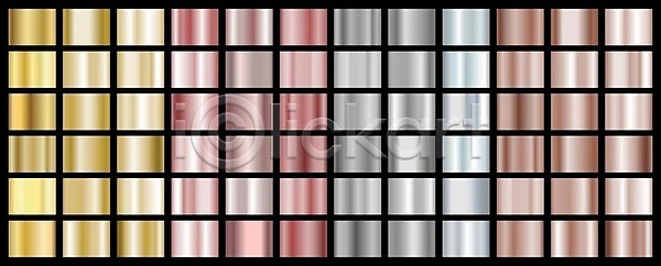 사람없음 EPS 일러스트 해외이미지 갈색 견본 광택 그라데이션 그래픽 금색 금속 낱개 분홍색 사각형 세트 질감 해외일러스트 회색