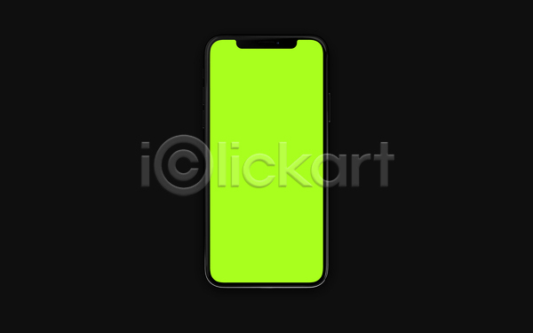 사람없음 3D JPG 포토 해외이미지 검은색 목업 스마트폰 실내 초록색
