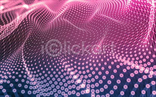 사람없음 3D JPG 해외이미지 물방울무늬 백그라운드 분홍색 빛 웨이브 폴리곤