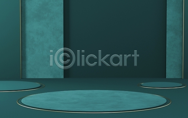 사람없음 3D JPG 포토 해외이미지 공간 단상 미니멀 심플 청록색 추상