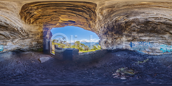 사람없음 JPG 포토 해외이미지 가장자리 계곡 나무 땅 산 산등성이 숲 야외 여의주 여행객 자연 파노라마 하늘 해외포토 호주 환경