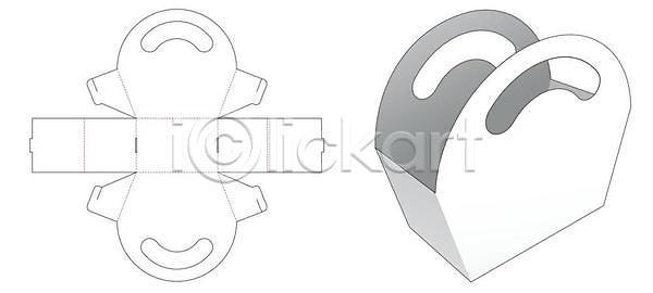 사람없음 EPS 일러스트 해외이미지 상자 설계도 종이 패키지 해외일러스트 흰색