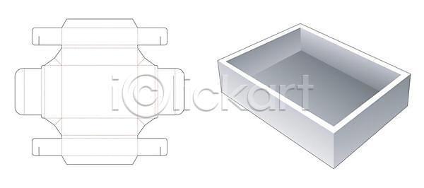 사람없음 EPS 일러스트 해외이미지 상자 설계도 종이 패키지 해외일러스트 흰색