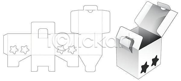 사람없음 EPS 일러스트 해외이미지 상자 설계도 종이 패키지 해외일러스트 흰색