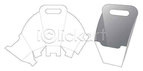 사람없음 EPS 일러스트 해외이미지 상자 설계도 종이 패키지 해외일러스트 흰색