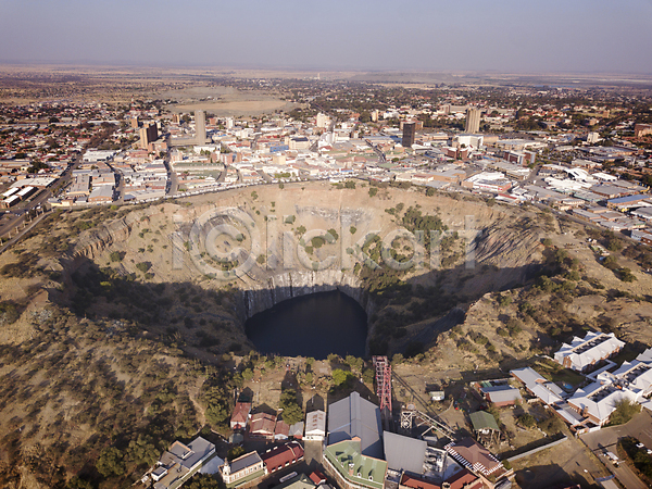 사람없음 JPG 포토 해외이미지 구멍 남아프리카 도시 드론 안테나 오픈 타운
