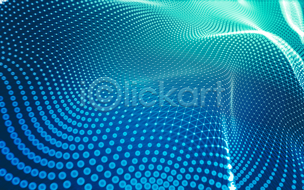 사람없음 3D JPG 해외이미지 물방울무늬 백그라운드 빛 웨이브 파란색 폴리곤