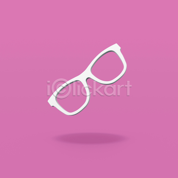 사람없음 3D JPG 일러스트 포토 해외이미지 분홍색배경 안경 오브젝트