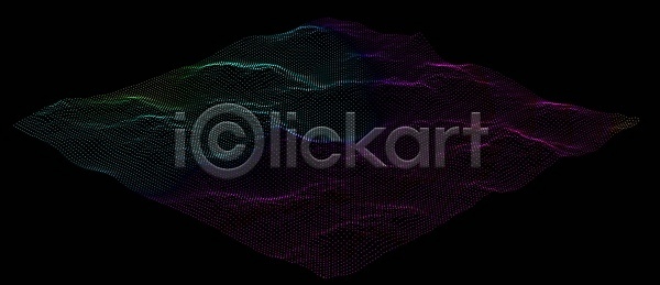 미래 사람없음 3D JPG 포토 해외이미지 과학 기술 네온 디지털 망사 백그라운드 뷰티 소리 스펙트럼 인공 입자 자료 점 추상 컬러풀 파도 패턴 해외포토