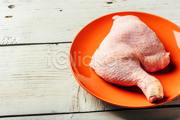 사람없음 JPG 포토 해외이미지 닭고기 닭다리 생고기 접시