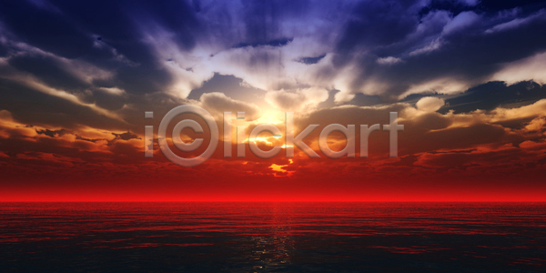 사람없음 3D JPG 디지털합성 일러스트 해외이미지 빛 야외 주간 태양 하늘 해외포토 황혼