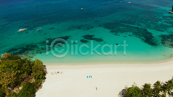 사람없음 JPG 포토 해외이미지 나무 보트 섬 야외 여름(계절) 주간 풍경(경치) 해변