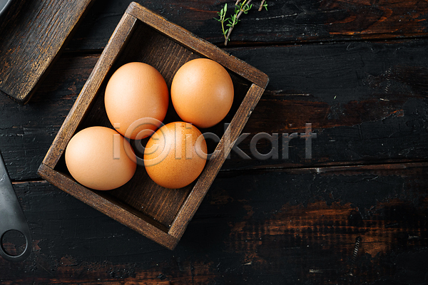사람없음 JPG 포토 하이앵글 해외이미지 계란 상자 식재료 음식 카피스페이스
