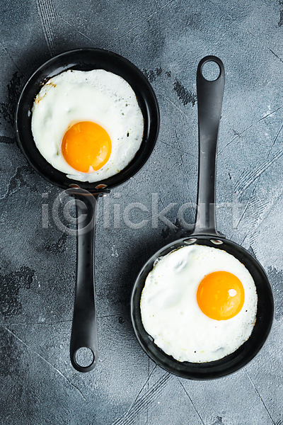 사람없음 JPG 포토 하이앵글 해외이미지 계란 계란요리 계란프라이 음식 프라이팬