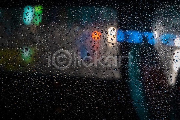 사람없음 JPG 포토 해외이미지 검은색 물방울 보케 비(날씨) 빗방울 야외 주간 창문 풍경(경치)