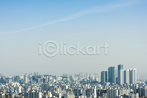 공해 환경오염 사람없음 JPG 포토 하이앵글 건물 도시풍경 마포 미세먼지 봄 빌딩 서울 야외 오염 전경 주간 파란색 풍경(경치) 하늘 한국 환경