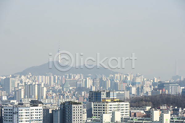 공해 환경오염 사람없음 JPG 포토 하이앵글 건물 도시풍경 마포 미세먼지 봄 빌딩 서울 야외 오염 전경 주간 파란색 풍경(경치) 하늘 한국 환경
