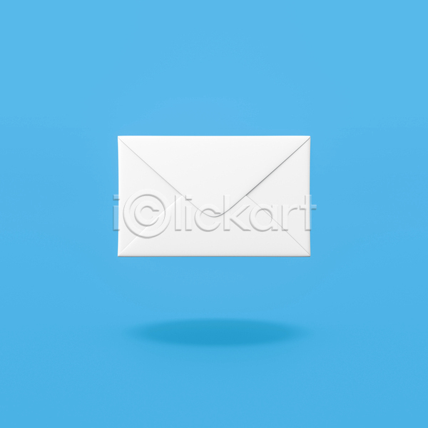 사람없음 3D JPG 일러스트 포토 해외이미지 오브젝트 이메일 파란배경 편지 편지봉투