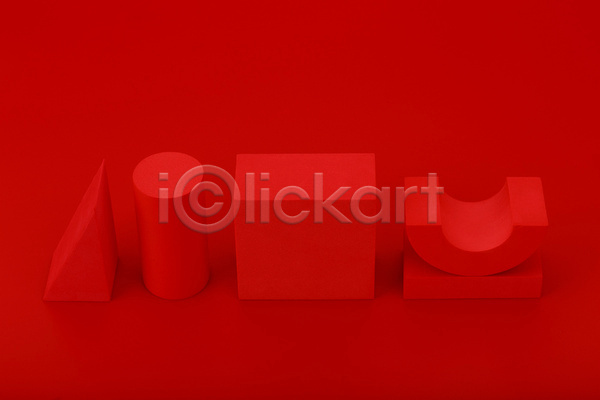 사람없음 JPG 포토 해외이미지 목업 빨간배경 빨간색 사각형 삼각형 스튜디오촬영 실내 오브젝트 원기둥 입체도형 직사각형