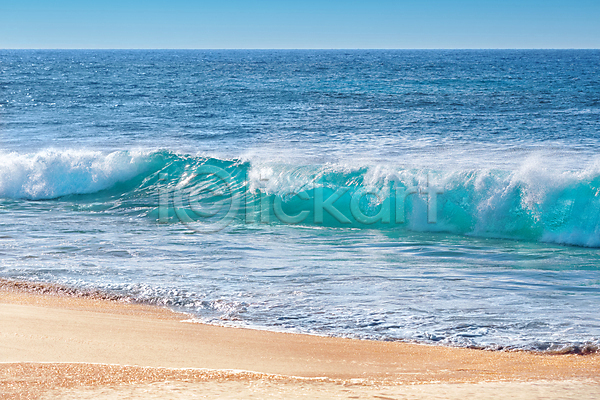사람없음 JPG 포토 해외이미지 야외 여름(계절) 주간 파도 파란색 풍경(경치) 해변