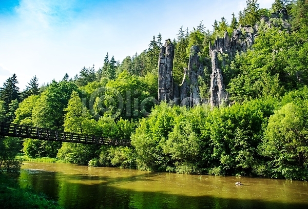 사람없음 JPG 포토 해외이미지 강 강렬 나쁜 숲 스파 야외 여행 유럽 자연 체코 초록색 풍경(경치) 하이킹 휴가