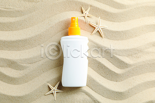 사람없음 JPG 포토 해외이미지 공병 모래 물결무늬 불가사리 스튜디오촬영 여름(계절) 오브젝트