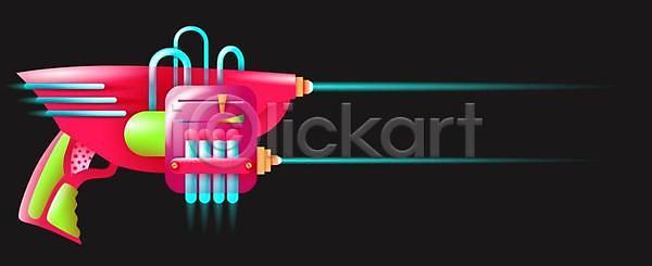 어린이 EPS 일러스트 해외이미지 검은색 공구 디테일 만화 무기 발사 불 세트 수집 어둠 오브젝트 장난감 장비 장식 조명 총 해외일러스트