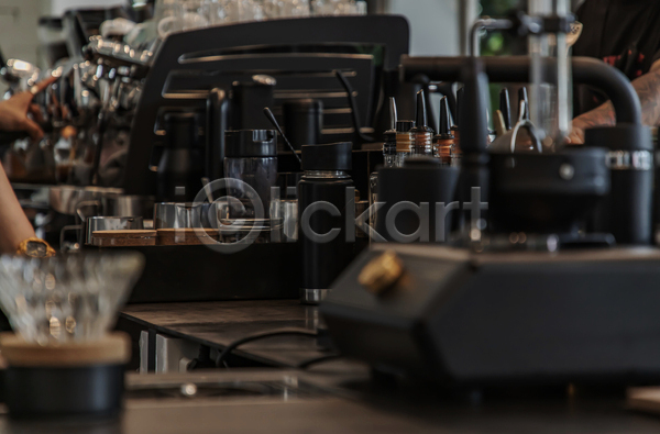 사람없음 JPG 소프트포커스 아웃포커스 포토 해외이미지 실내 카페 커피용품 풍경(경치)