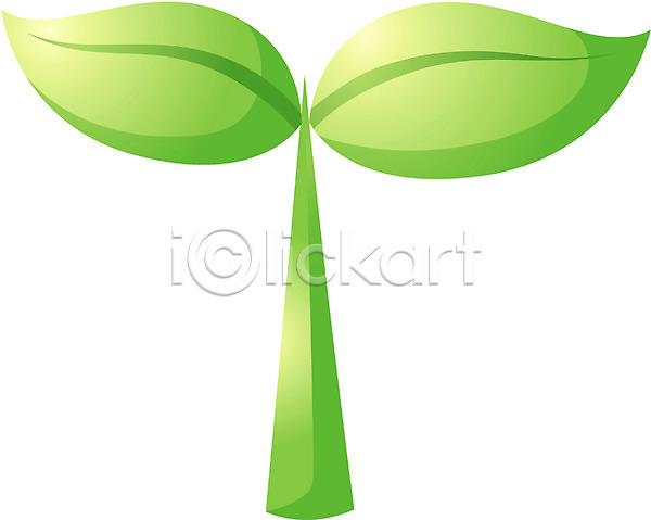 사람없음 EPS 모던아이콘 아이콘 새싹 식물 잎 초록색 컬러