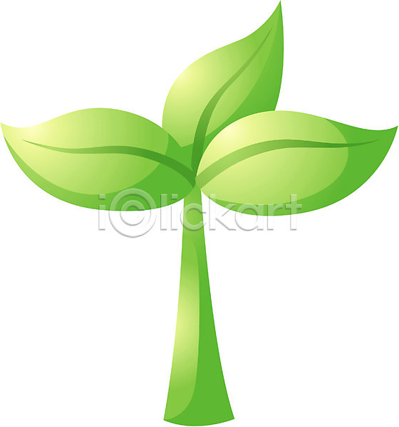 사람없음 EPS 모던아이콘 아이콘 새싹 식물 잎 초록색 컬러