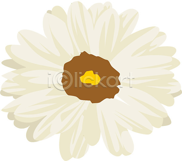 사람없음 EPS 일러스트 4월 꽃 데이지 식물 여름꽃 자연 클립아트 탄생화 한송이 흰색