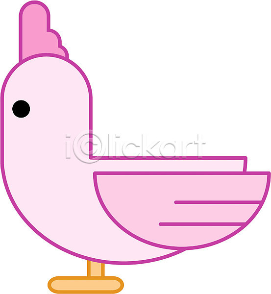 사람없음 EPS 아이콘 가축 닭 닭띠 동물 새해 십이지신 운세 조류 척추동물 캐릭터 한마리