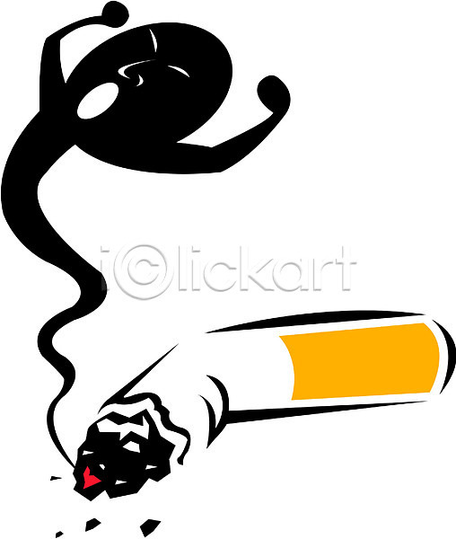 사람없음 EPS 아이콘 금연 담배 담배연기 생활용품 오브젝트 클립아트 흡연
