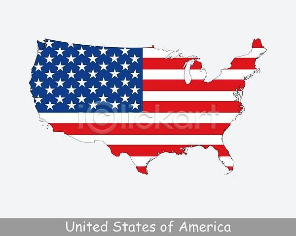 EPS 아이콘 일러스트 해외이미지 경계선 고립 그래픽 깃발 디자인 땅 미국 미술 배너 백그라운드 빨간색 성조기 윤곽 전국 지도 지리 클립 클립아트 흰색