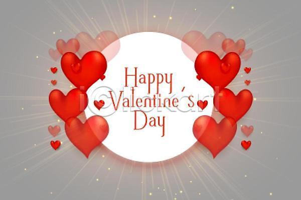사랑 축하 행복 사람없음 3D EPS 일러스트 해외이미지 디자인 발렌타인데이 백그라운드 빨간색 프레임 하트