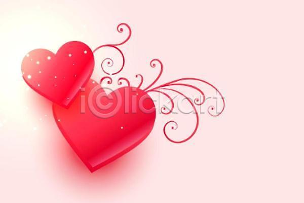 사랑 축하 행복 사람없음 EPS 일러스트 해외이미지 꽃무늬 디자인 백그라운드 분홍색 하트