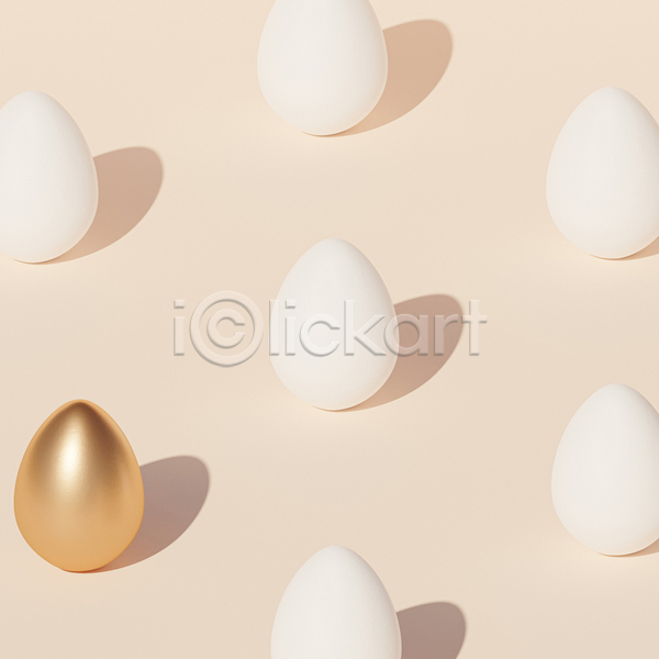 사람없음 3D JPG 포토 해외이미지 계란 금색 미니멀 베이지색 베이지색배경 심플 여러개
