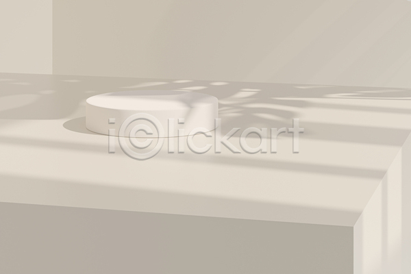 사람없음 3D JPG 포토 해외이미지 그림자 단상 백그라운드 책상 포디움 흰배경