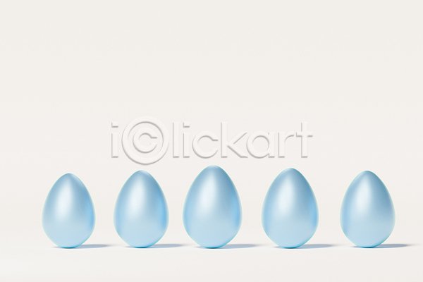 사람없음 3D JPG 포토 해외이미지 계란 미니멀 베이지색배경 심플 여러개 일렬 파란색 흰색