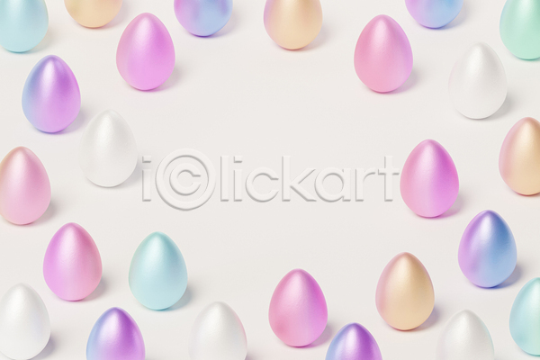 사람없음 3D JPG 포토 해외이미지 계란 미니멀 베이지색배경 심플 여러개 카피스페이스 컬러풀 프레임