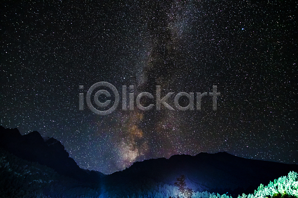 감성 분위기 사람없음 JPG 포토 해외이미지 몽환 밤하늘 별 산 야간 야외 은하수(은하) 자연