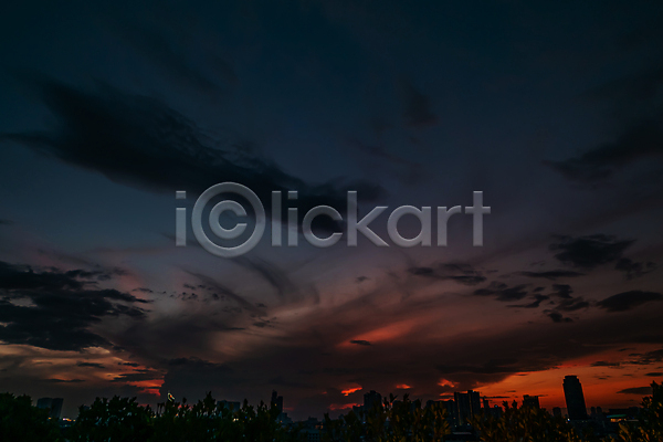 사람없음 JPG 실루엣 포토 해외이미지 구름(자연) 도시 방콕 야간 야외 일몰 저녁 태국 풍경(경치) 하늘