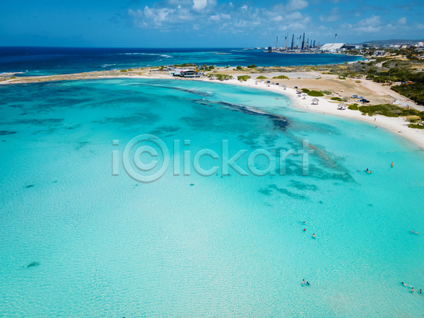 사람없음 JPG 포토 해외이미지 맑음 바다 야외 여름(계절) 여름풍경 주간 카리브해 하늘 휴양지