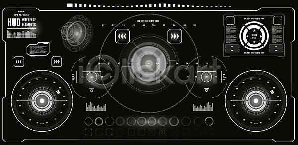 사람없음 EPS 일러스트 해외이미지 SF UI 디지털 사이버 인터페이스 인포그래픽 해외일러스트