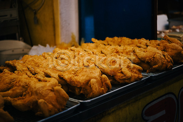 사람없음 JPG 포토 못골시장 수원시장 시장 야외 재래시장 전통시장 주간 치킨 통닭 튀김 한국