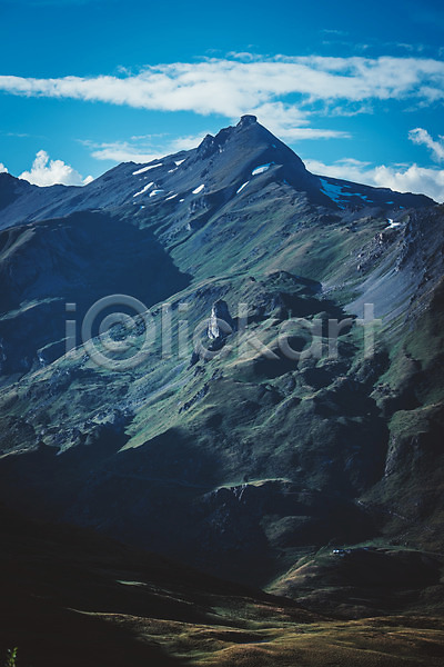 사람없음 JPG 포토 구름(자연) 산 산등성이 알프스 야외 유럽풍경 자연 주간 풍경(경치) 하늘 해외풍경