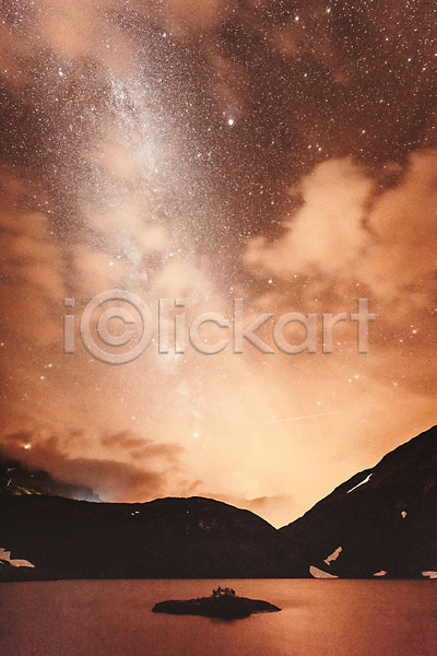 사람없음 JPG 포토 밤하늘 별 알프스 야간 야외 유럽풍경 은하수(은하) 자연 풍경(경치) 프랑스 하늘 해외풍경 호수