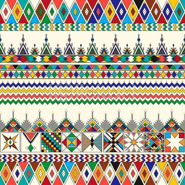 사람없음 JPG 일러스트 해외이미지 격자 기하학 디자인 마름모 백그라운드 사각형 삼각형 스타일 아랍 전통무늬 지그재그 패턴