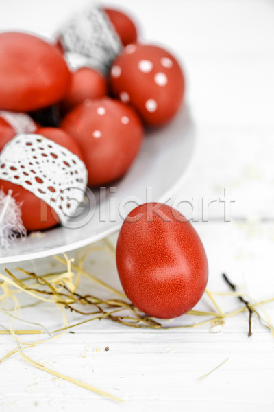사람없음 JPG 포토 해외이미지 계란 부활절 빨간색